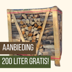 Tussenmix haardhout kopen 200 liter gratis | elzen, essen & eiken | Haardhout Heusden