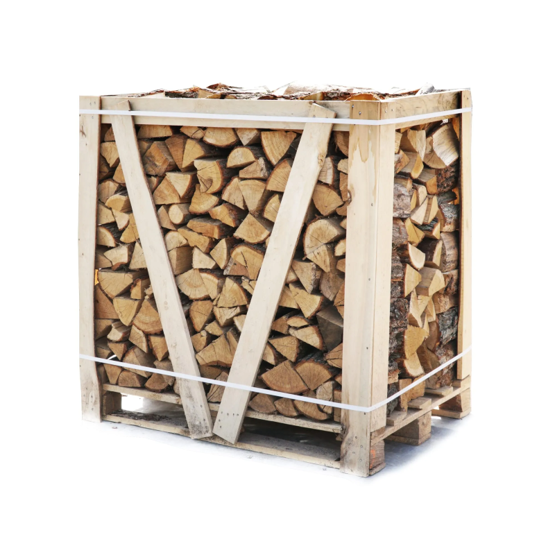 Eikenhout strak gestapeld in krat kopen | Haardhout Heusden